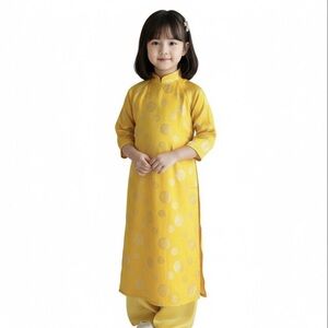 Silver Sun Mandala Mandarin Collared top sz 8 unisex